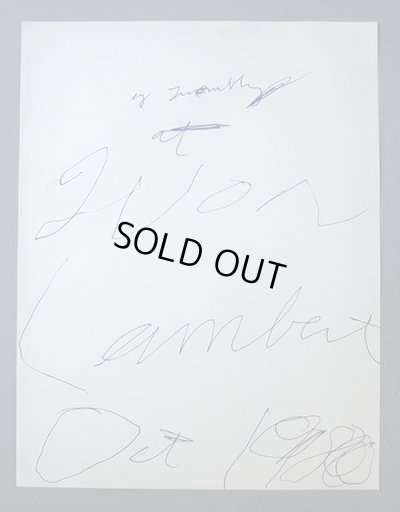 画像1: Cy Twombly: invitation print, 1980 ポスター (1)