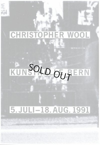画像1: Christopher Wool: Kunsthalle, 1991 展覧会ポスター (1)