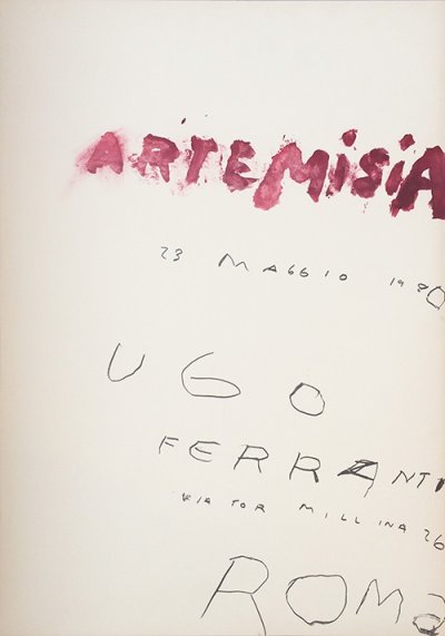 画像1: Cy Twombly: Artemisia print, 1980 ポスター (1)
