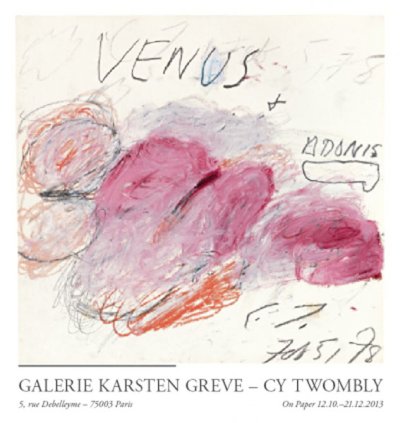 画像1: Cy Twombly: Galerie Karsten Greve, Paris, 2013 ポスター (1)