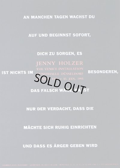 画像1: Jenny Holzer: 展覧会ポスター (1)
