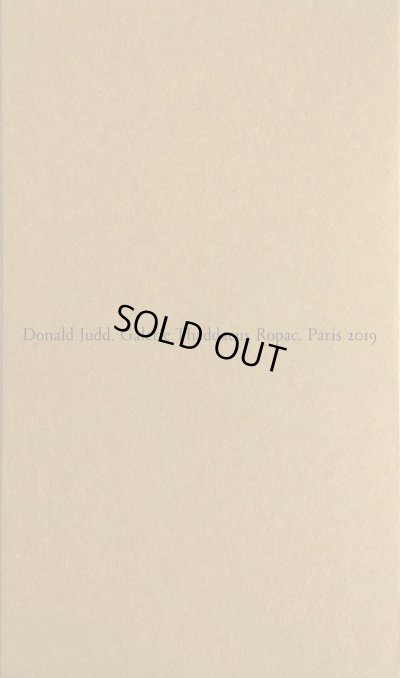 画像1: Donald Judd: Donald Judd (1)