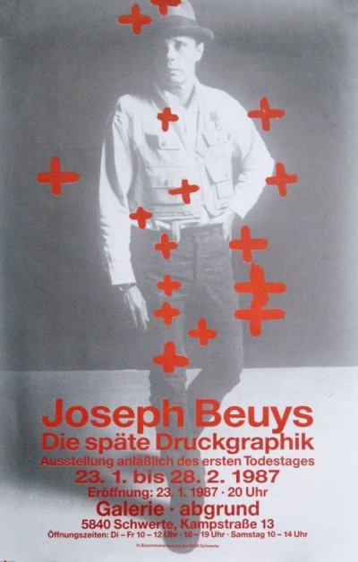 画像1: Joseph Beuys: Galerie Abgrund Schwerte, 1987 ポスター (1)