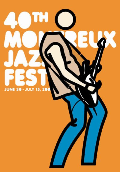 画像1: Julian Opie: Montreux Jazz Festival, 2006 ポスター (1)