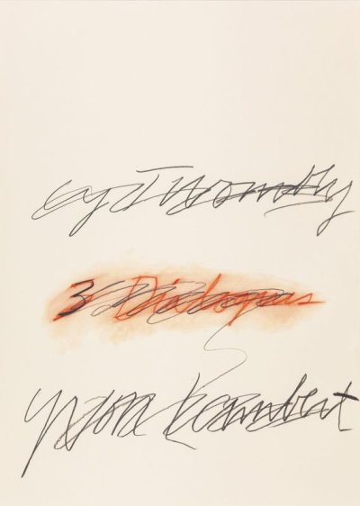 画像1: Cy Twombly: Three Dialogues (2). Print, 1977 ポスター（2nd） (1)