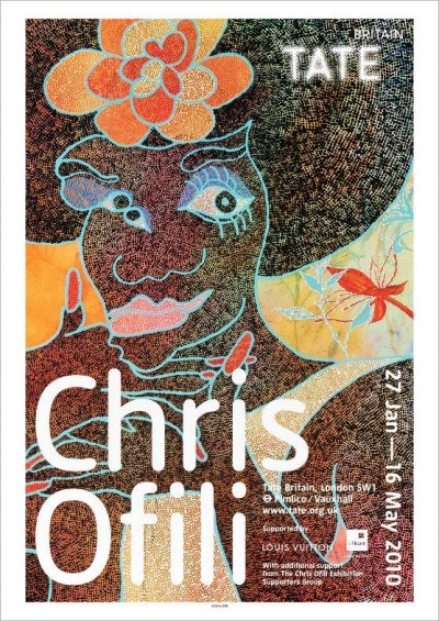 画像1: Chris Ofili: 展覧会 ポスター (1)