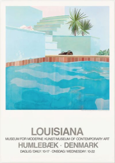画像1: David Hockney: Pool and Steps, 1971 ポスター (1)