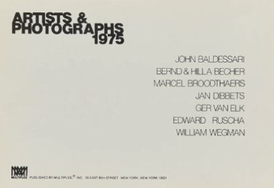画像1: ARTISTS & PHOTOGRAPHS (1975) (1)