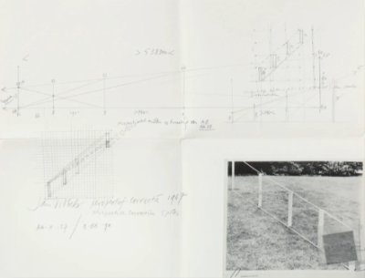 画像1: Jan Dibbets: Perspective Correction (5 Poles), 1967/1970 (1)