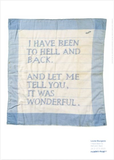 画像1: Louise Bourgeois: Untitled（I Have Been to Hell and Back）ポスター (1)