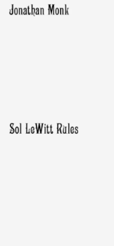 画像1: Jonathan Monk:  Sol LeWitt Rules (1)