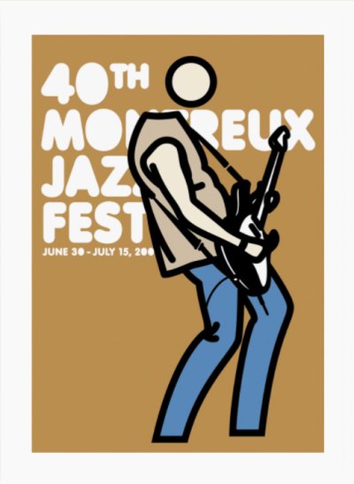 画像1: Julian Opie: Montreux Jazz Festival, 2006 ポスター（S） (1)