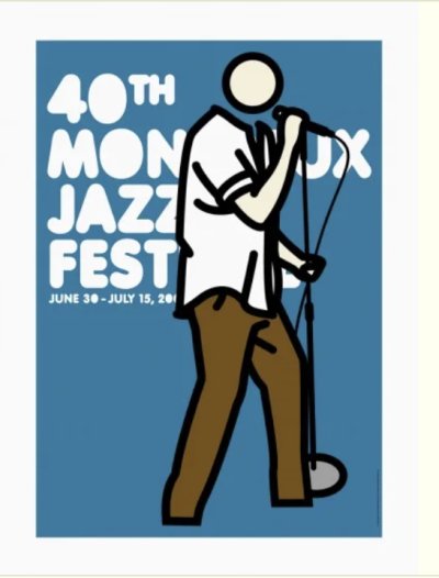画像1: Julian Opie: Montreux Jazz Festival, 2006 ポスター（S） (1)