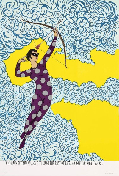 画像1: Marcel Dzama: The arrow of truth will cut through the dust of lies, no matter how thick (1)