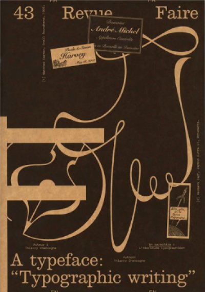 画像1: Revue Faire-To Look At Things #43: A Typeface: “Typographic Writing” (1)