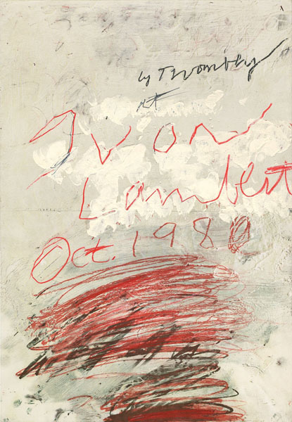 Cy Twombly: Poster project, 1980 ポスター - Satellite / サテライト
