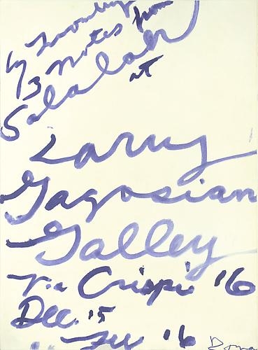 Cy Twombly: Three Notes from Salalah ポスター - Satellite / サテライト