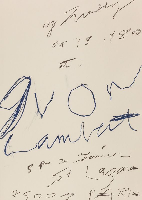 Cy Twombly: print, 1980 ポスター（2nd） - Satellite / サテライト