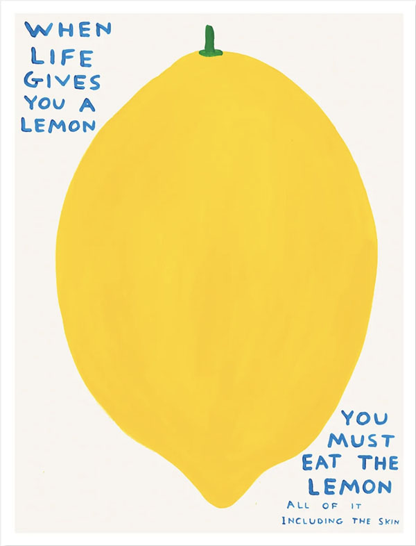 David Shrigley: When Life Gives You A Lemon? ポスター - Satellite